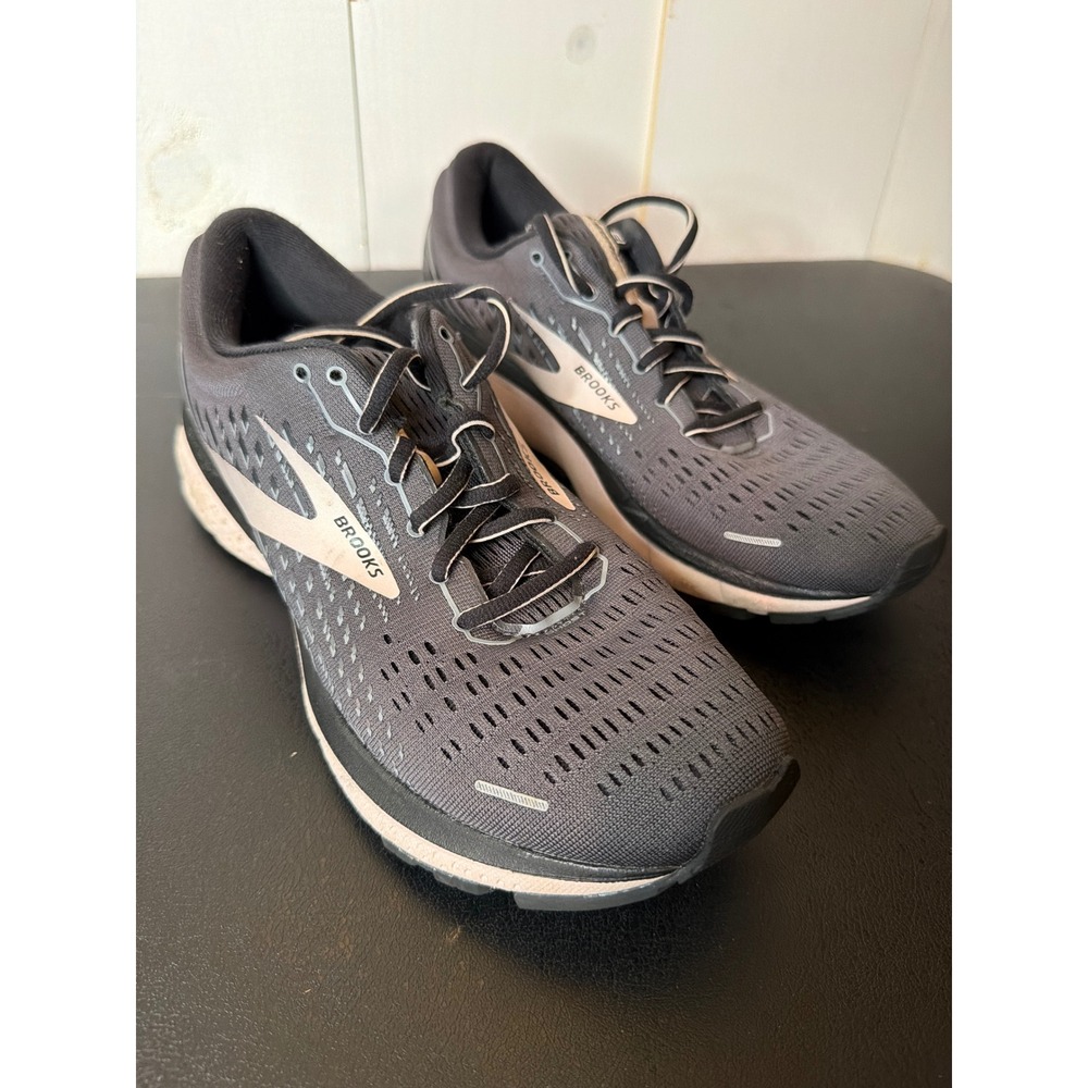 Brooks Womens Grey Mesh Running Shoes Ghost 13 1203381B062 Size 10